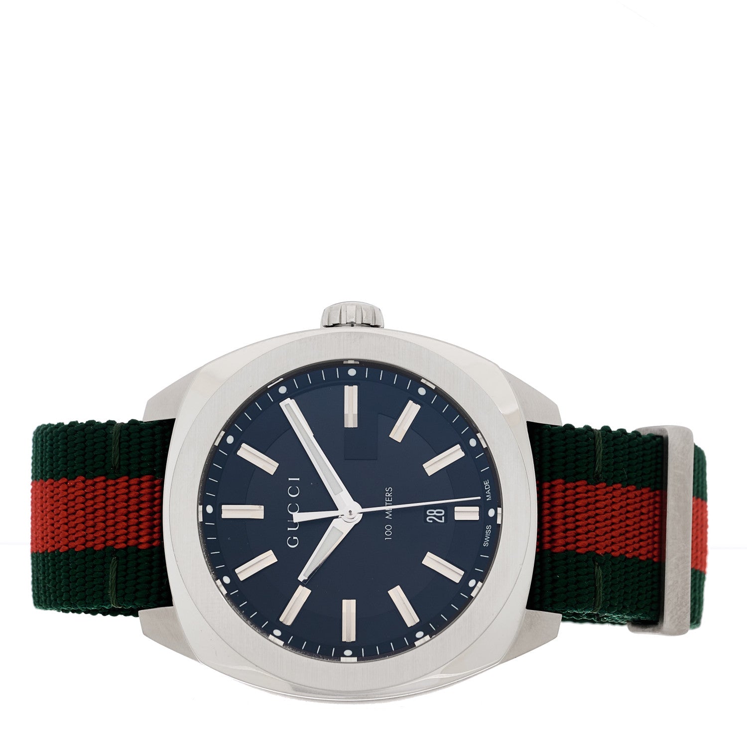Gucci Stainless Steel Nylon 41mm GG2570 Quartz Watch Black 2 of 4