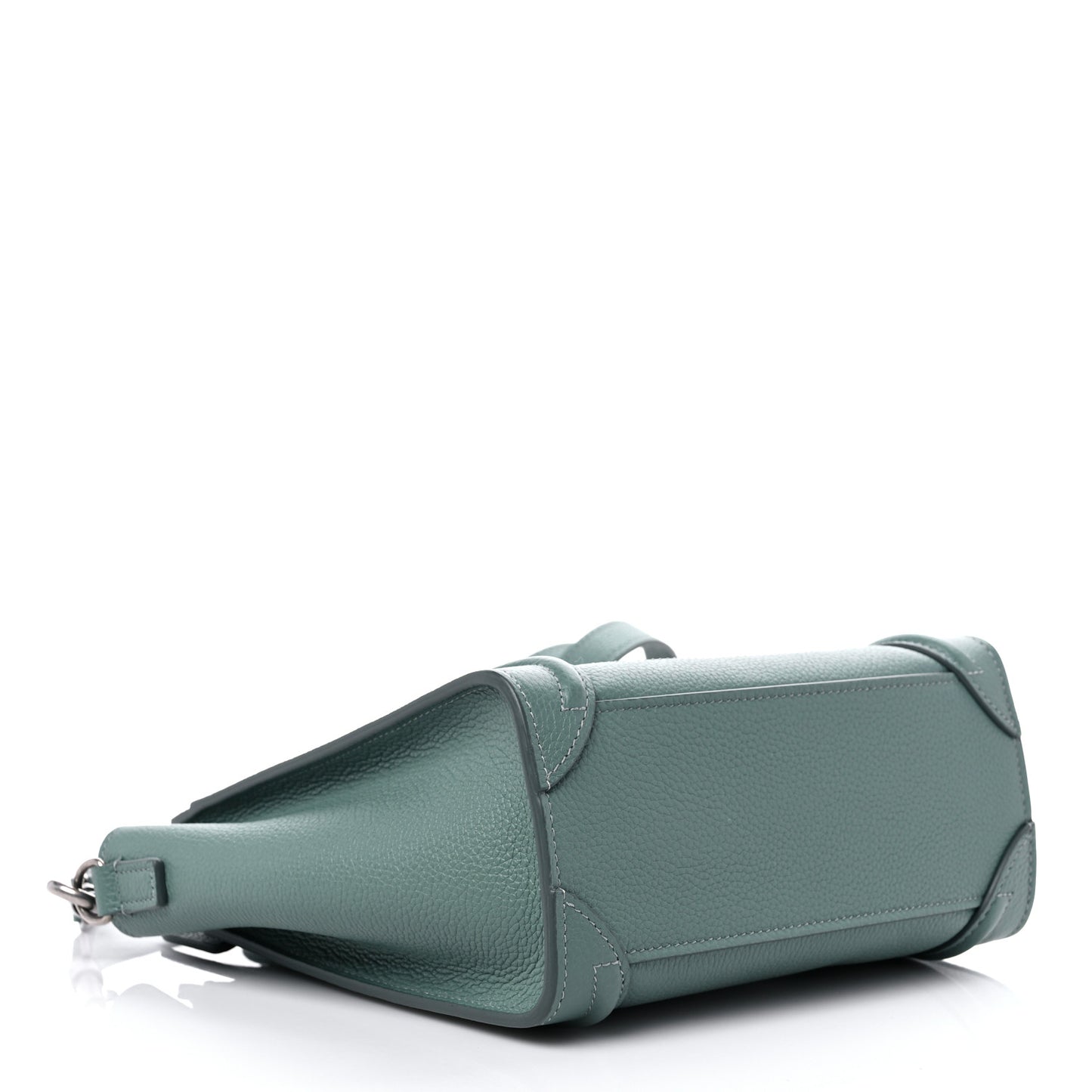 Drummed Calfskin Nano Luggage Celadon