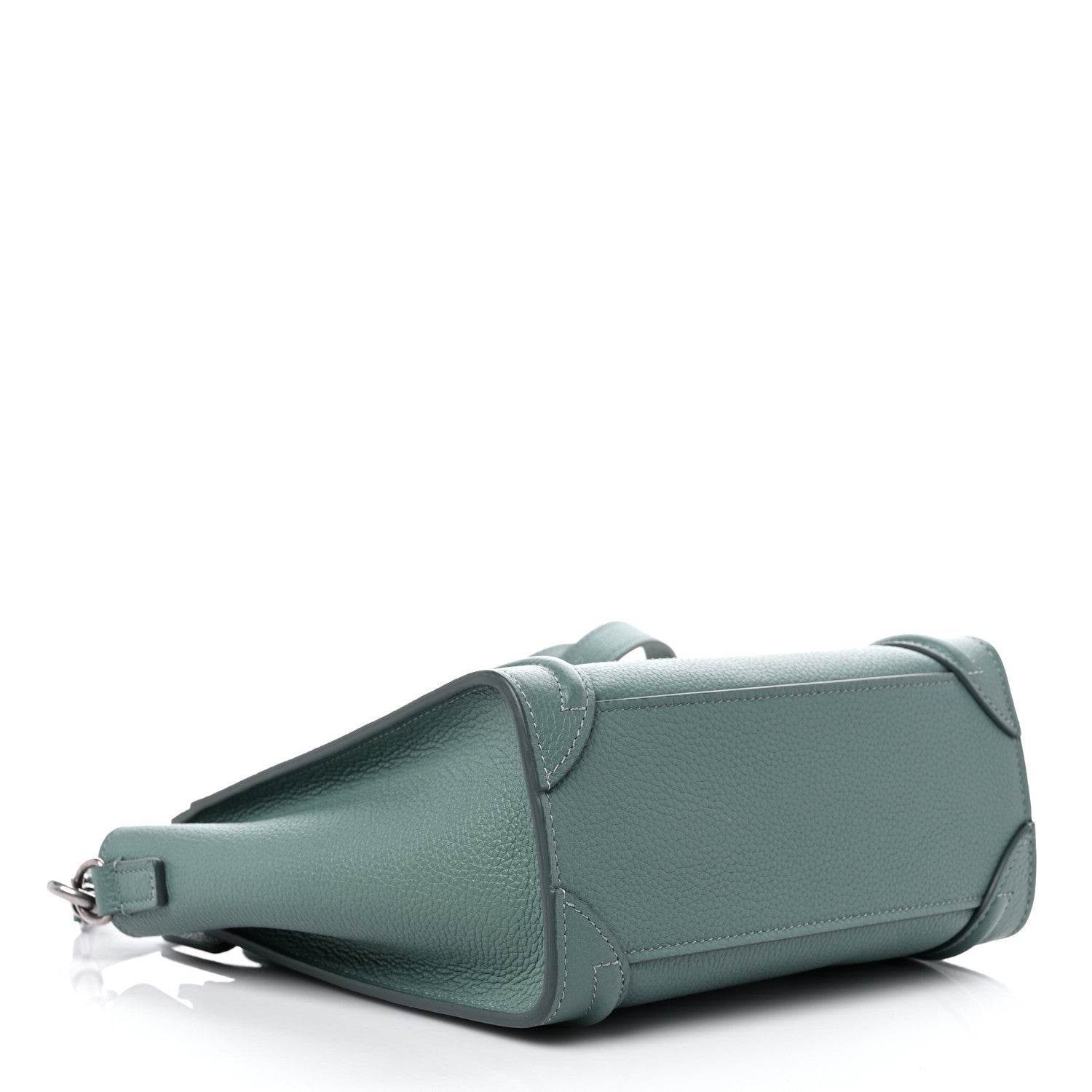 Celine Drummed Calfskin Nano Luggage Celadon 4 of 7