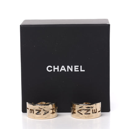 Chanel Metal Bow-tiful CC Hoop Clip On Earrings Gold 5 of 5