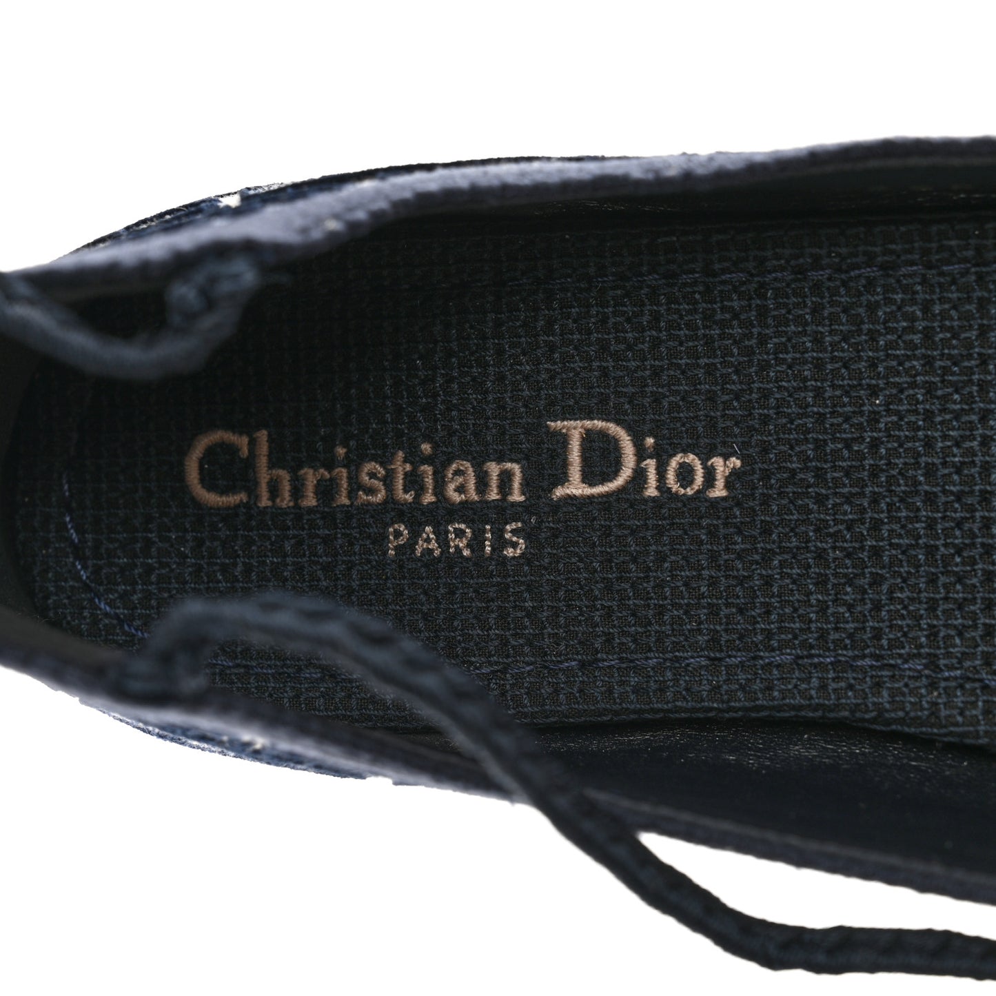Velvet Oblique Poeme Laced Ballerina Flats 36.5 Blue