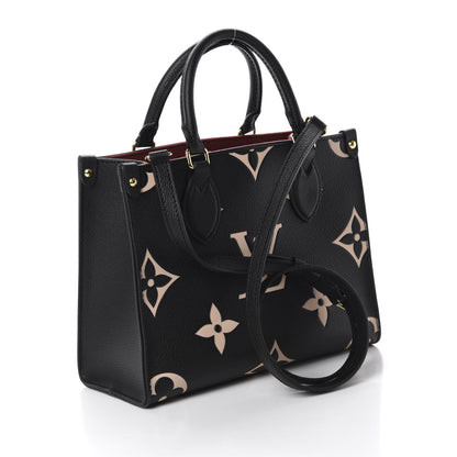 Louis Vuitton Empreinte Monogram Giant Onthego PM Black Beige 3 of 10