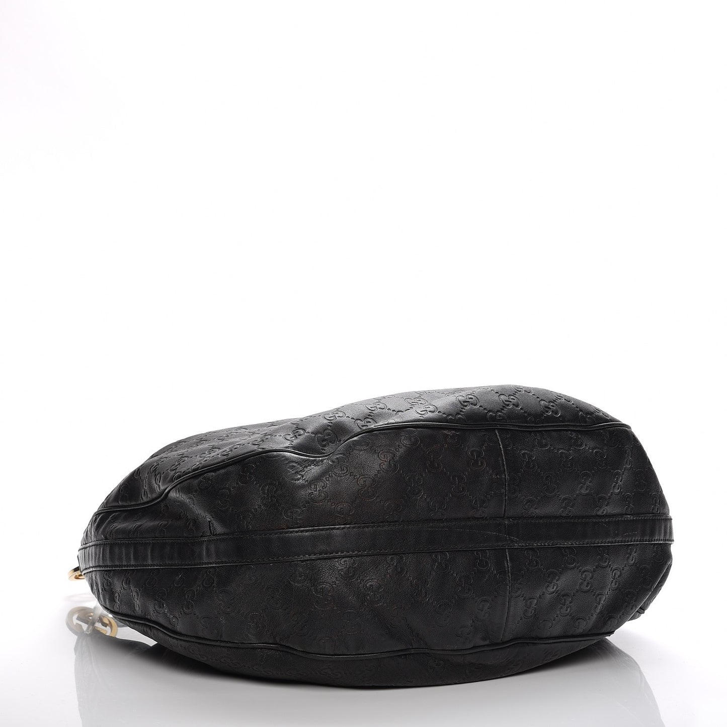Guccissima Large GG Twins Hobo Black
