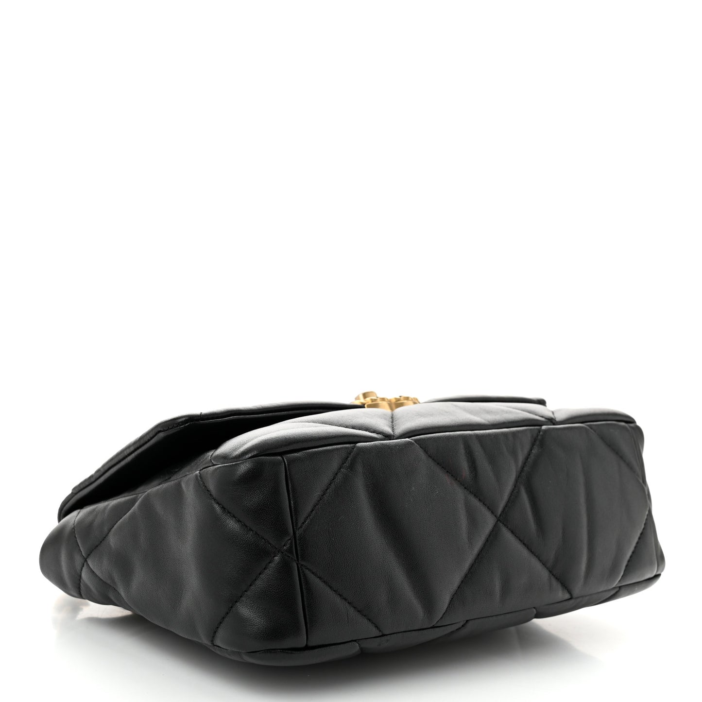 Lambskin Quilted Medium Chanel 19 Flap Black