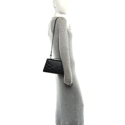 Moynat Lambskin Quilted Gabrielle Clutch Black 2 of 10