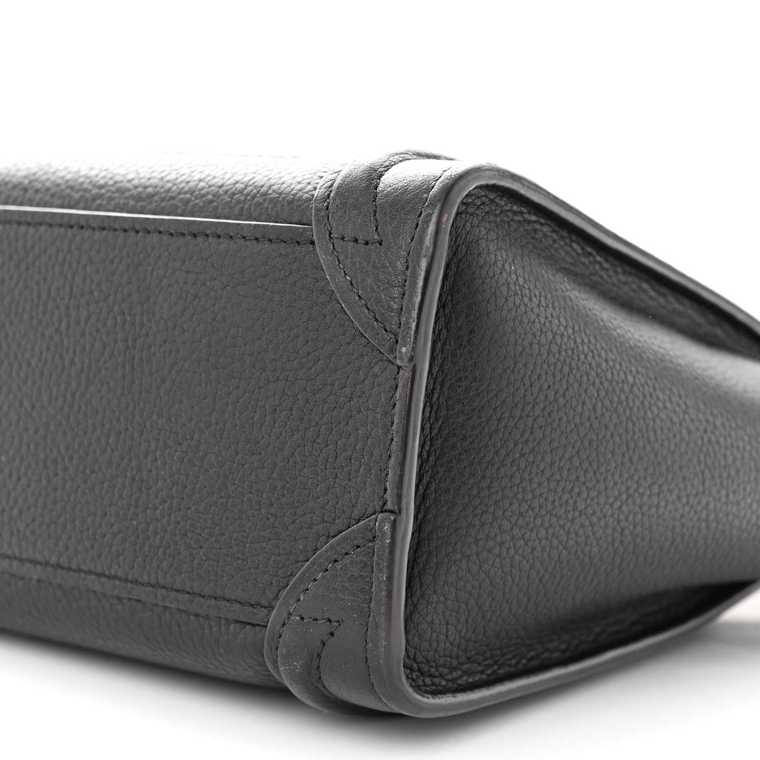 Celine Drummed Calfskin Nano Luggage Black 10 of 13