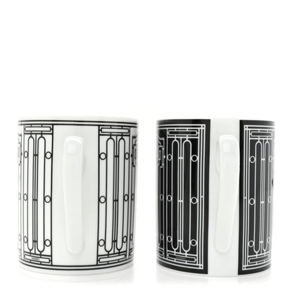 Hermes Porcelain H Deco Mug Set of 2 2 of 11
