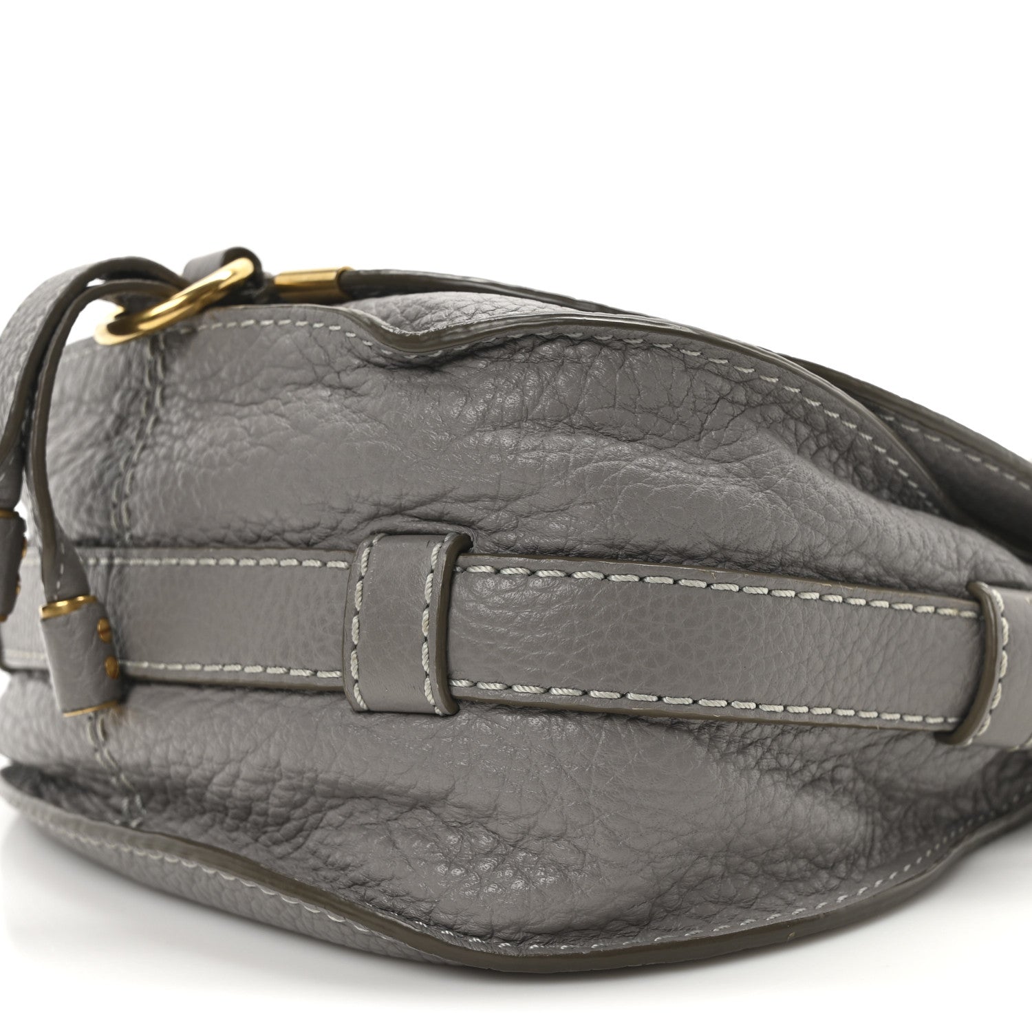 Chloe Calfskin Mini Marcie Round Crossbody Bag  Cashmere Grey 10 of 10