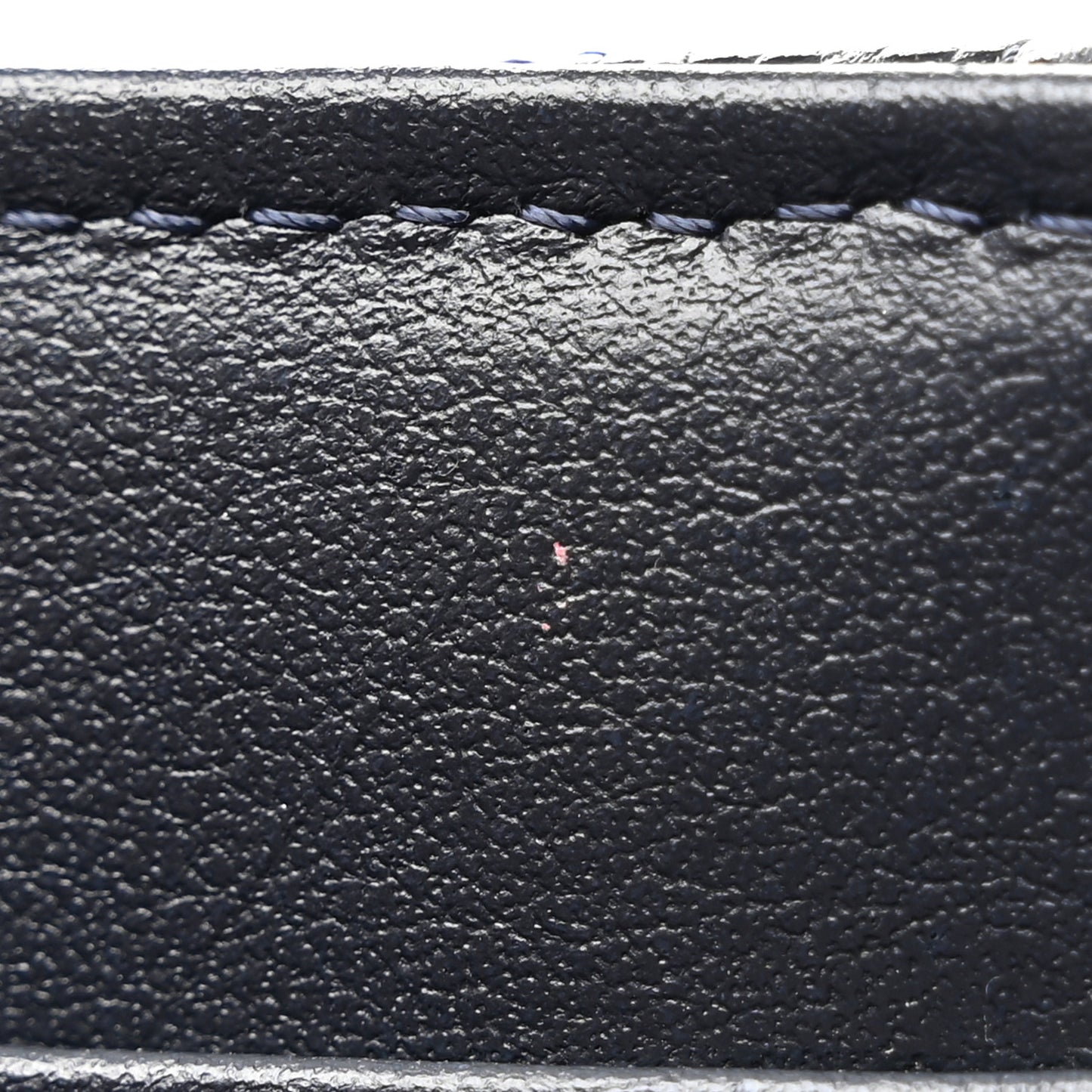 Caviar Quilted Compact Flap Wallet Navy
