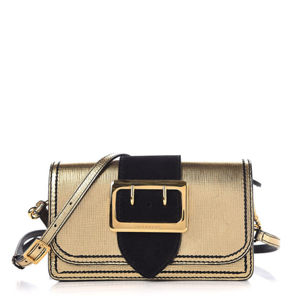 Burberry Metallic Calfskin Small Madison Buckle Bag Gold 1 of 12