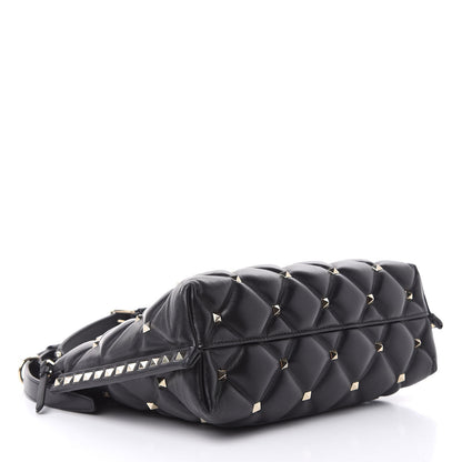 Valentino Garavani Nappa Candystud Shoulder Bag Black 4 of 11