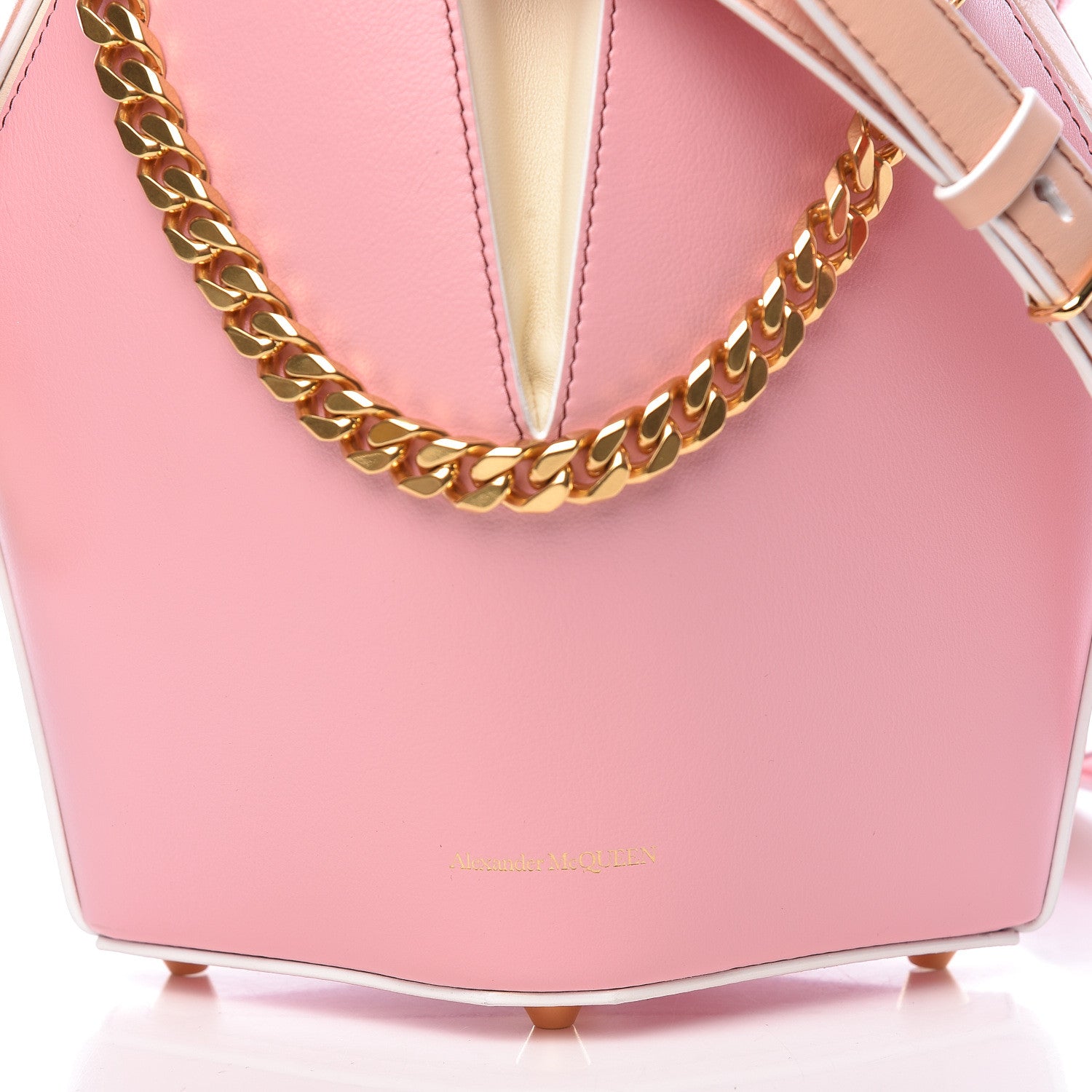 Alexander McQueen Calfskin Small Bucket Bag Pink 11 of 14