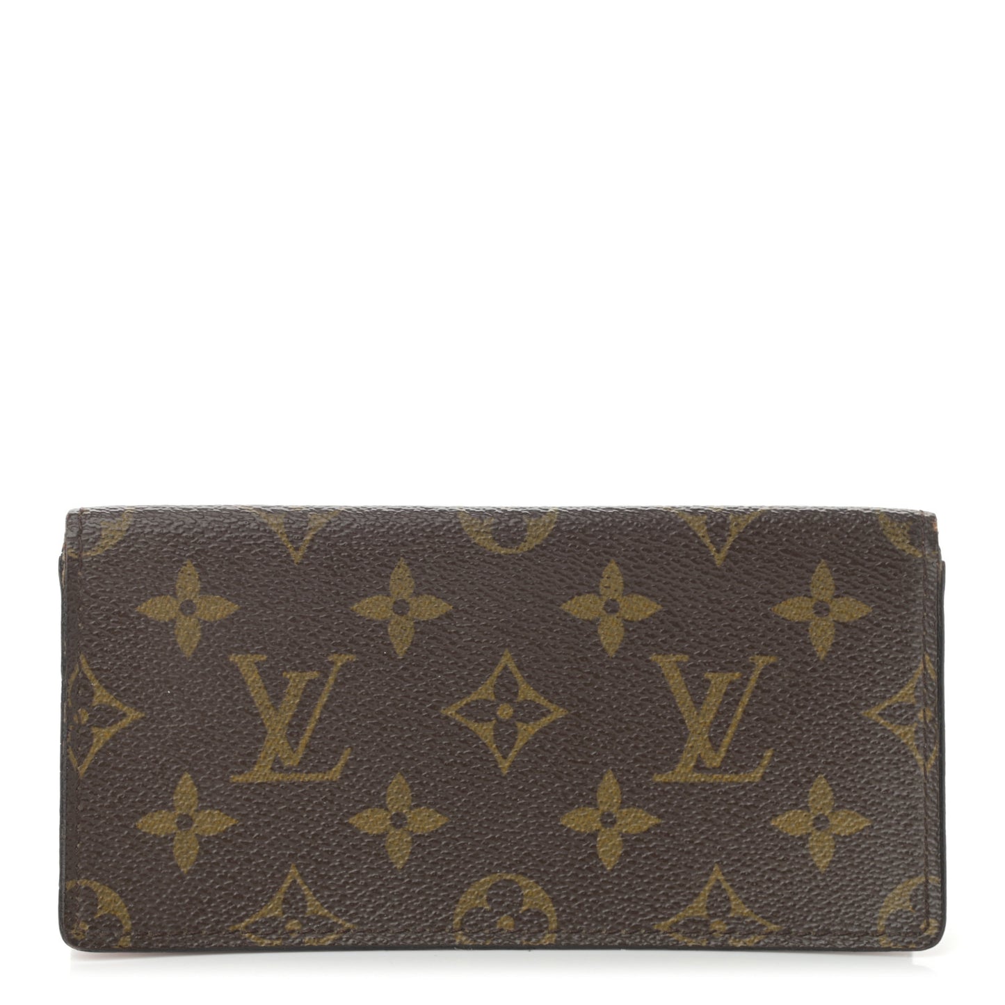 Monogram Simple Checkbook Holder Wallet Cover