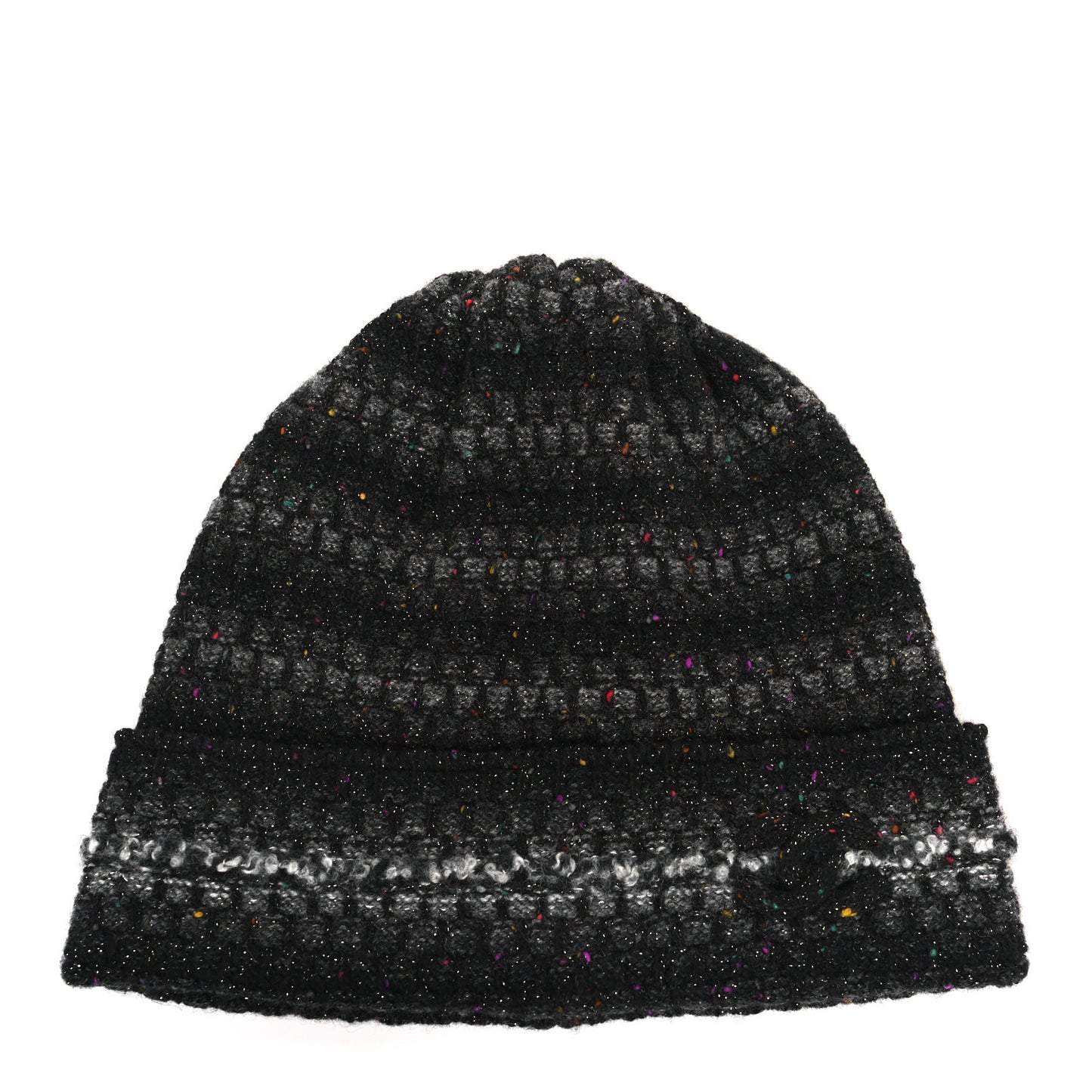 Cashmere Woven Glitter CC Beanie Hat Multicolor
