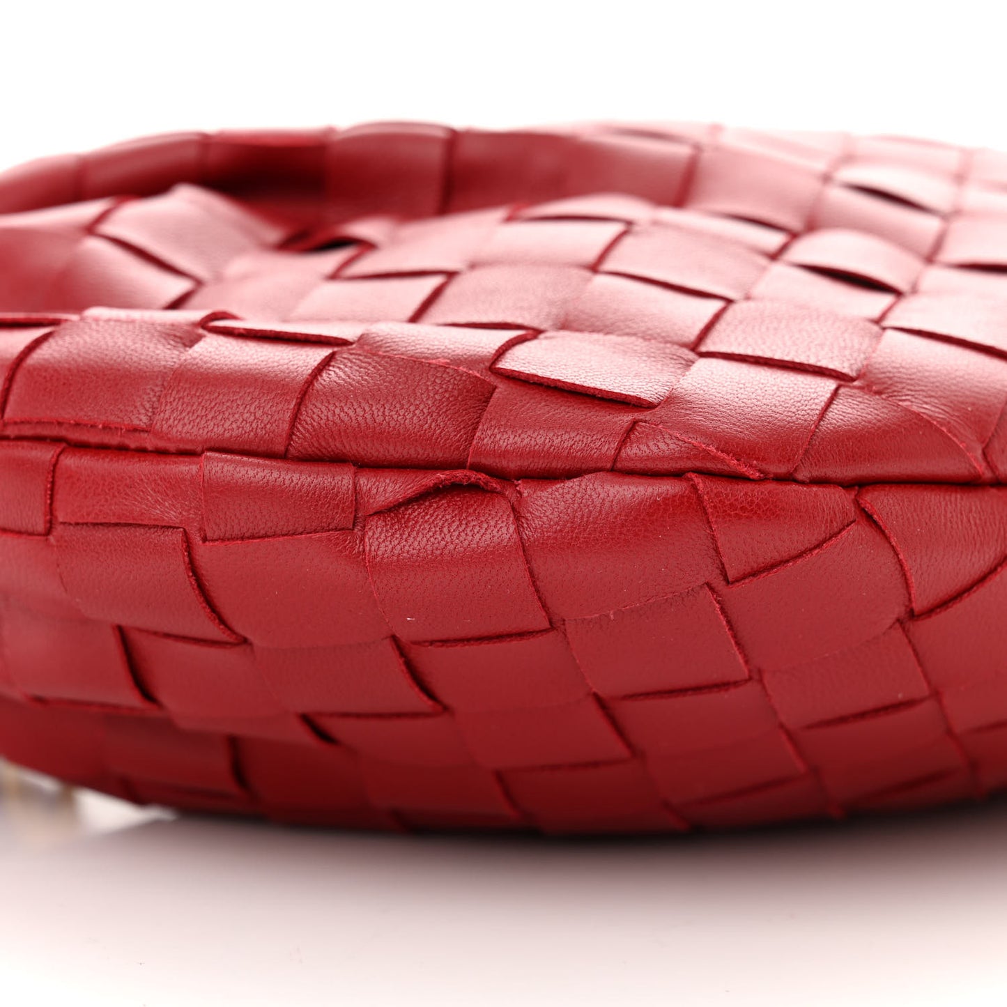 Nappa Intrecciato Mini Jodie Dark Red