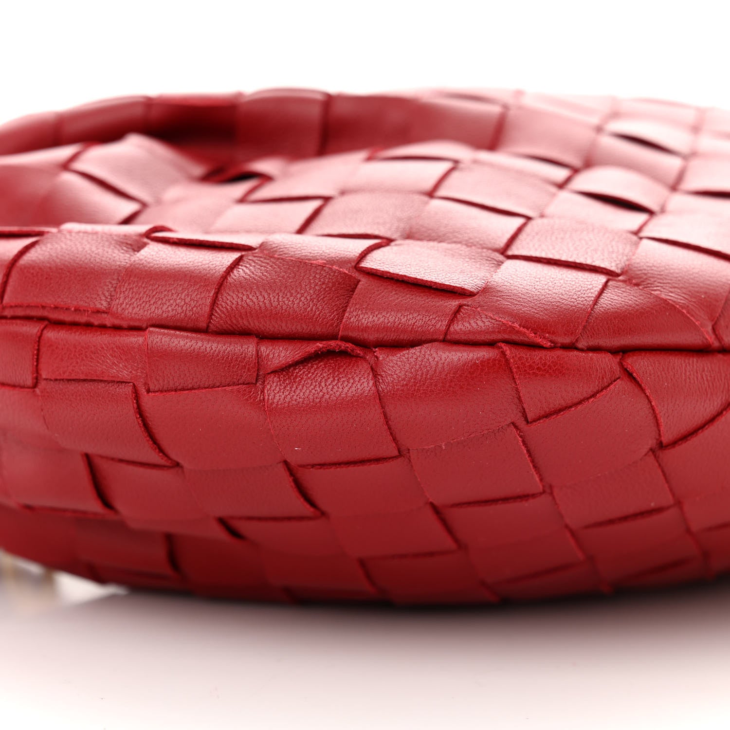 Bottega Veneta Nappa Intrecciato Mini Jodie Dark Red 9 of 10