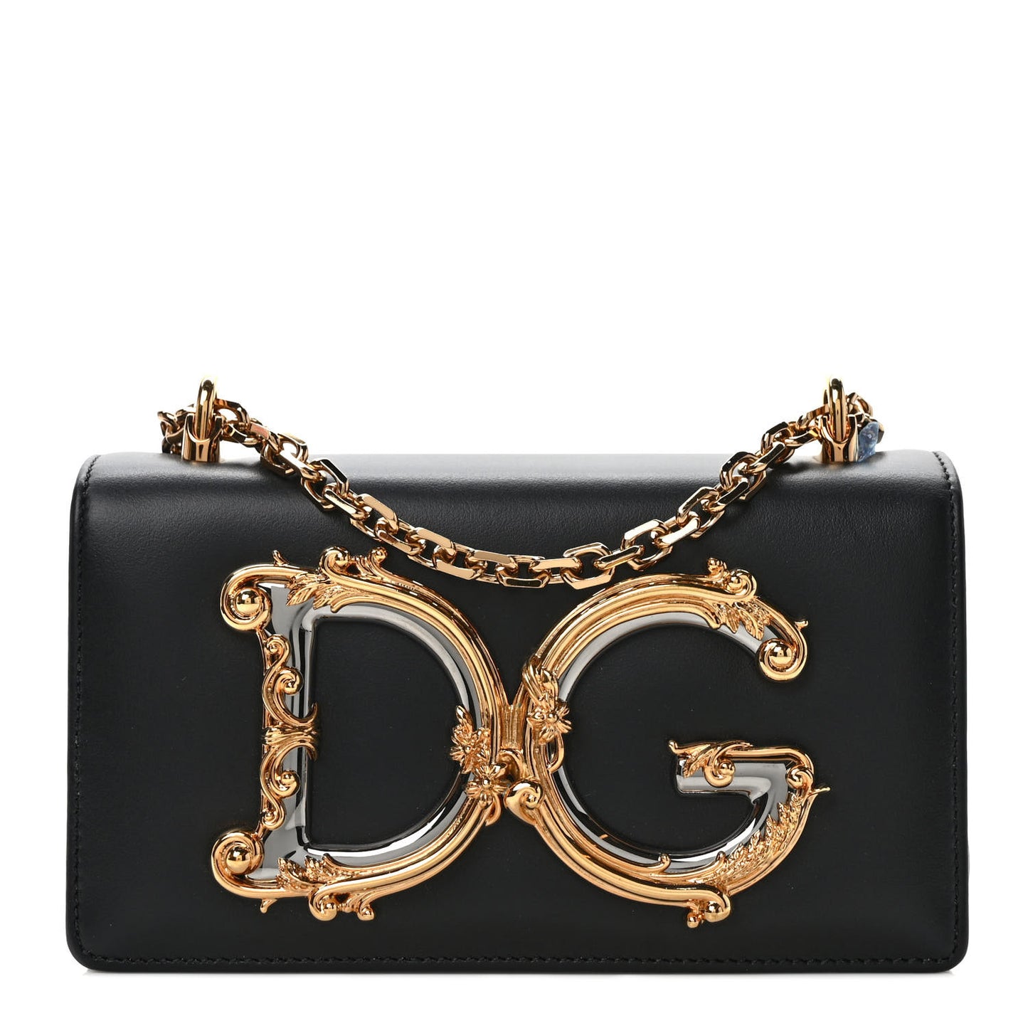 Nappa DG Girls Shoulder Bag Black