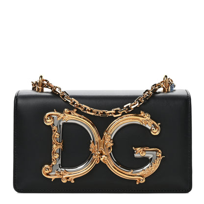 Dolce & Gabbana Nappa DG Girls Shoulder Bag Black 1 of 10
