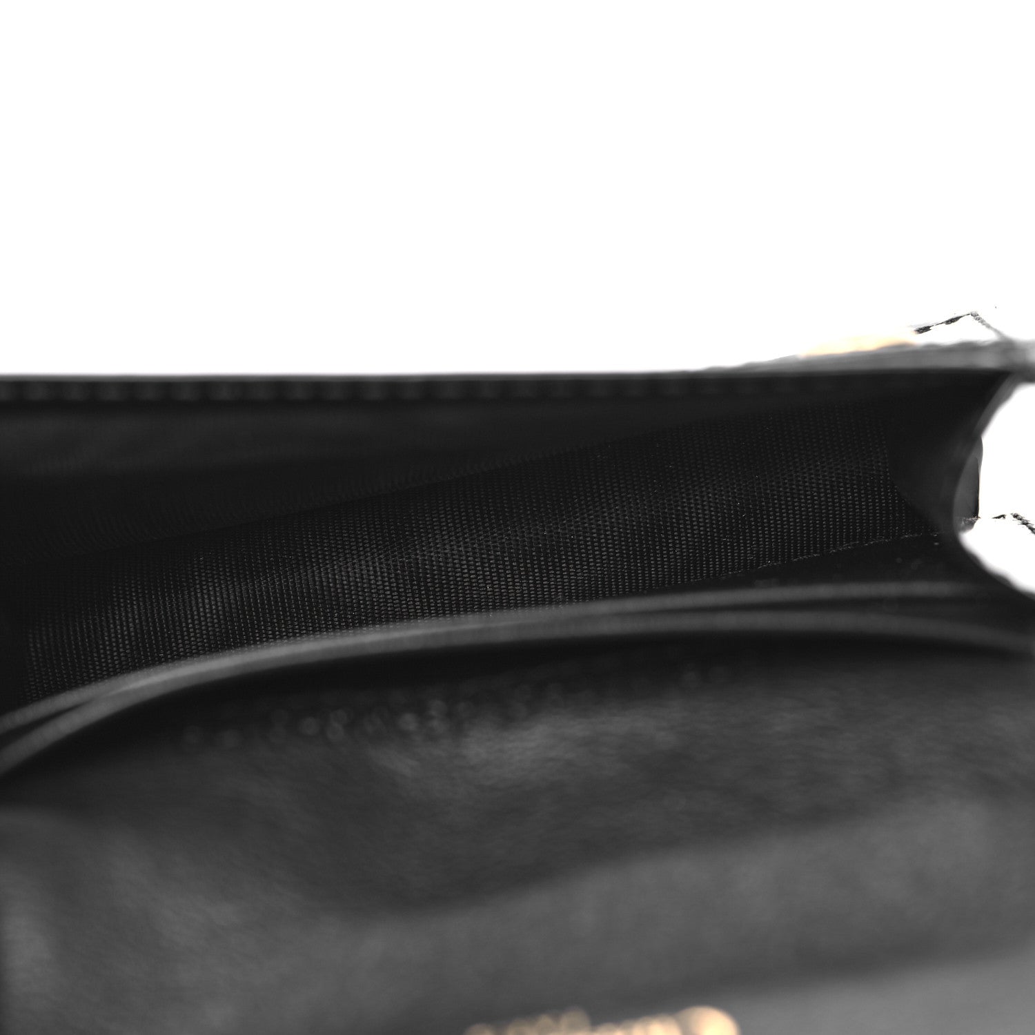 Christian Dior Patent Calfskin Saddle Card Holder Black 5 of 10