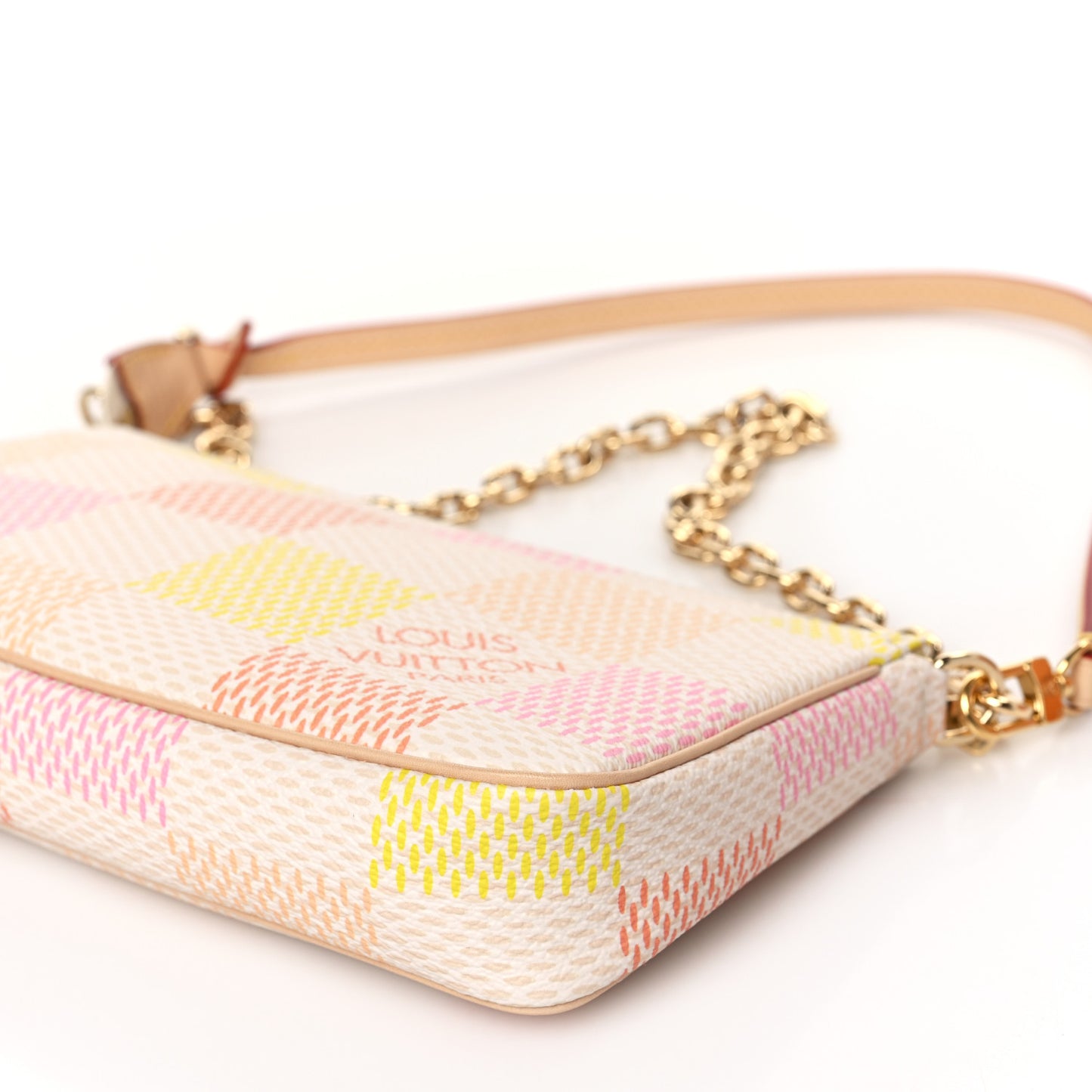 Damier Pochette Accessories NM Peach Pink