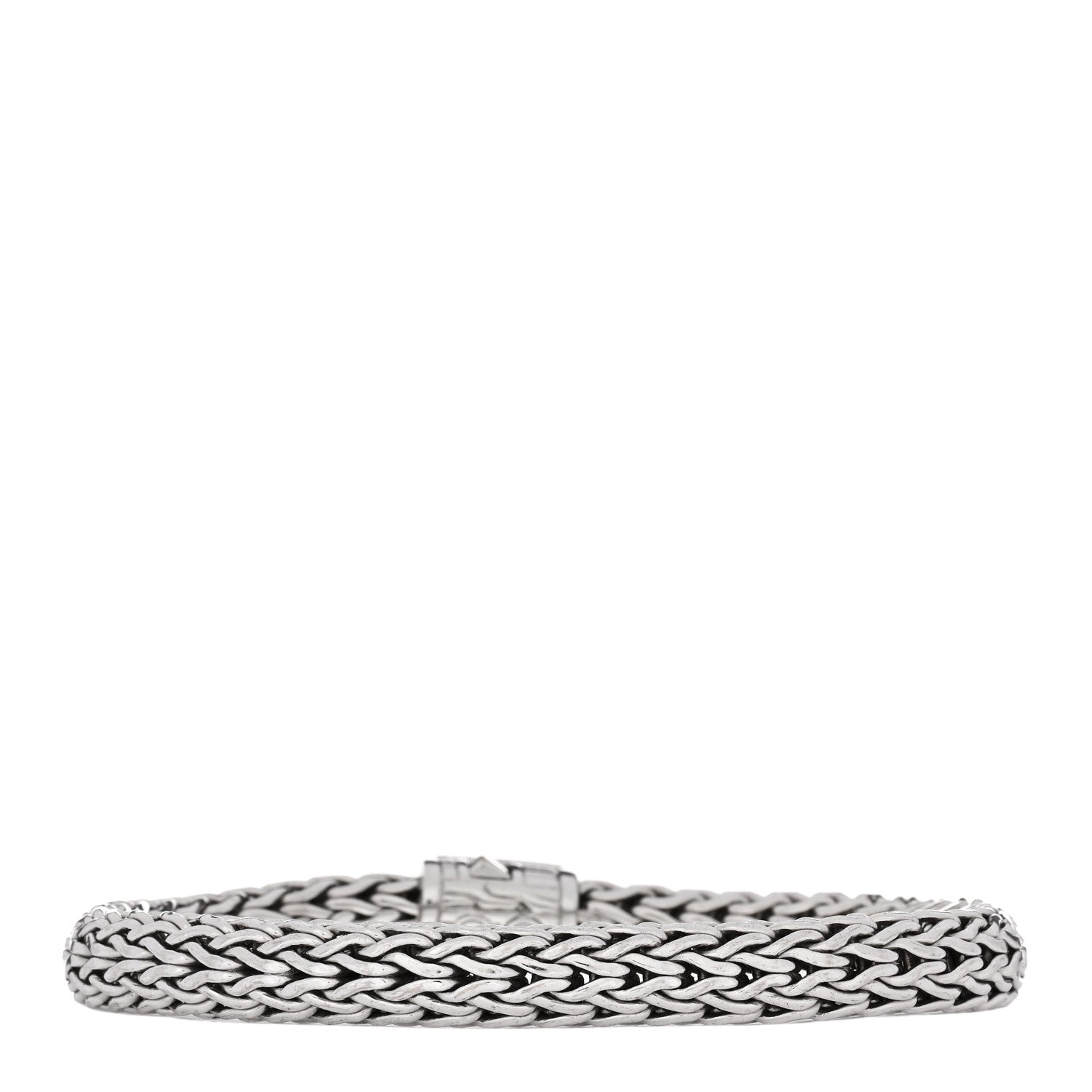John Hardy Sterling Silver Diamond 7.5mm Classic Chain Bracelet 2 of 3