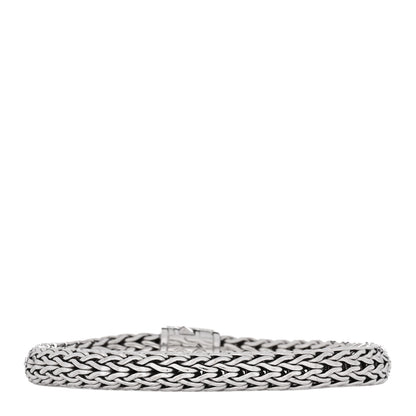 John Hardy Sterling Silver Diamond 7.5mm Classic Chain Bracelet 2 of 3