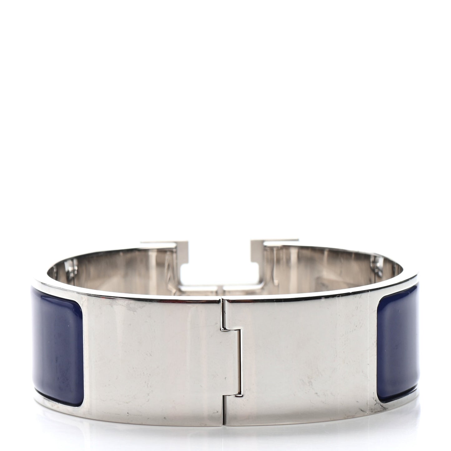 Enamel Wide Clic Clac H Bracelet PM Indigo