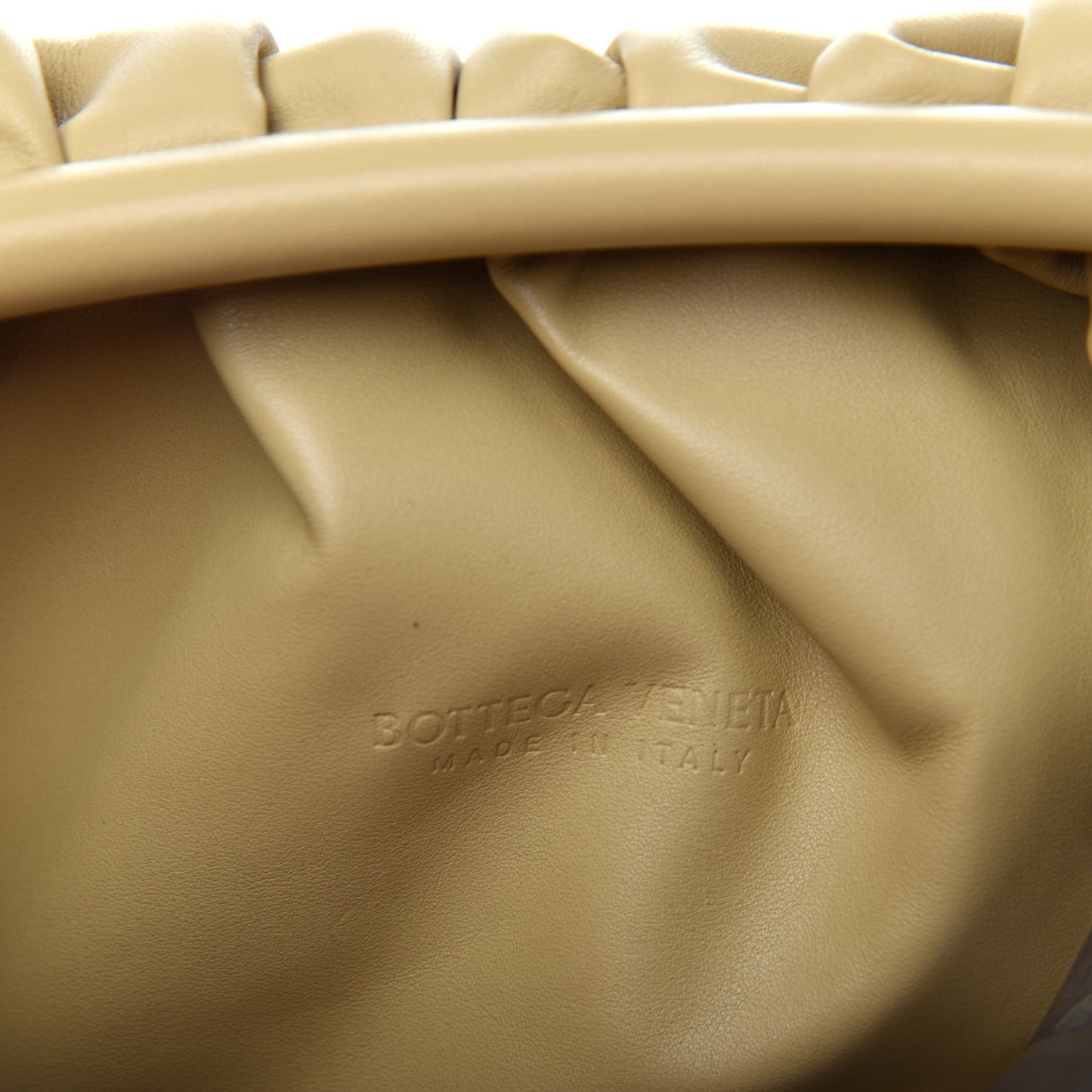 Smooth Butter Calf The Pouch Oversized Clutch Tapioca