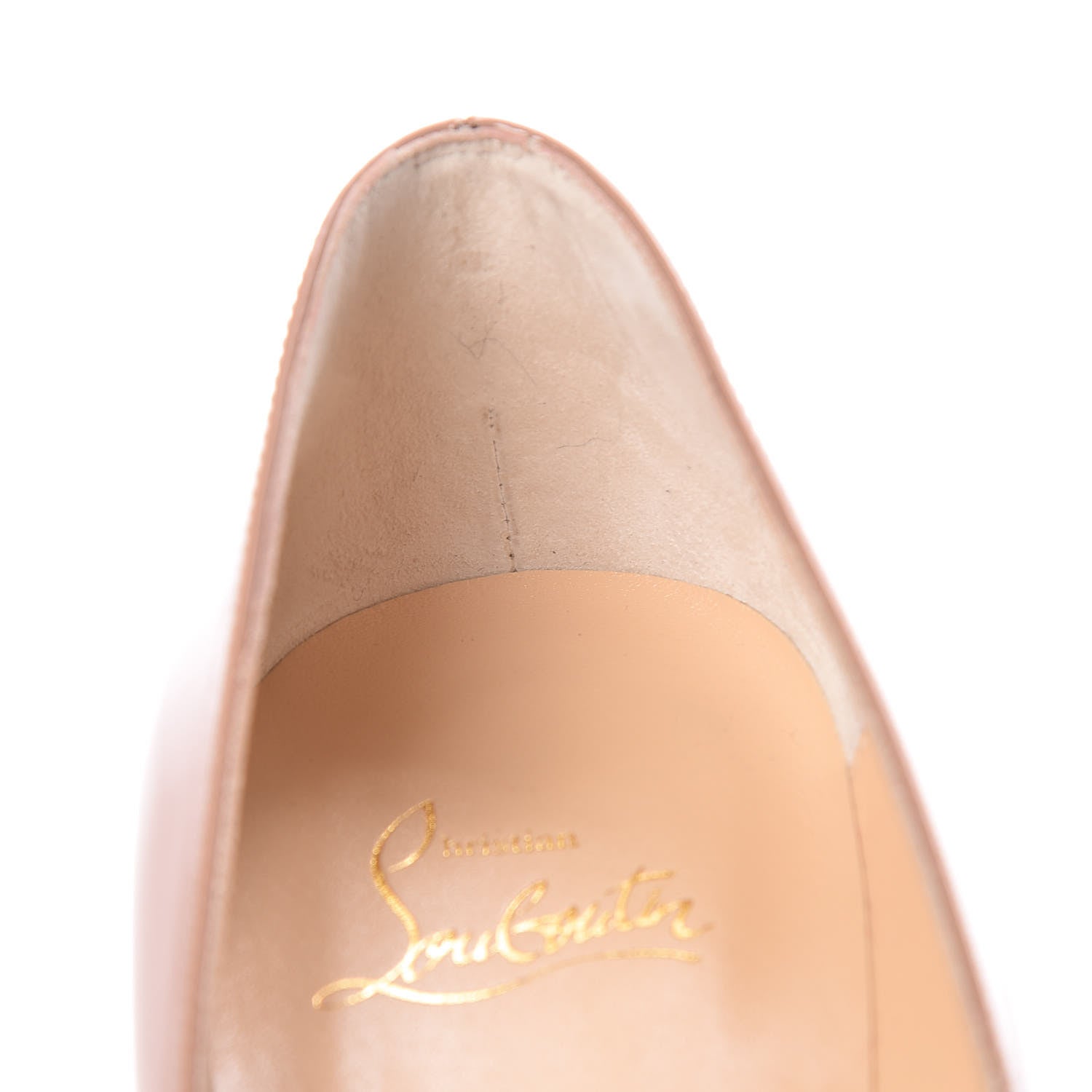 Christian Louboutin Patent Pigalle Follies 85 Pumps 37 Nude 8 of 10