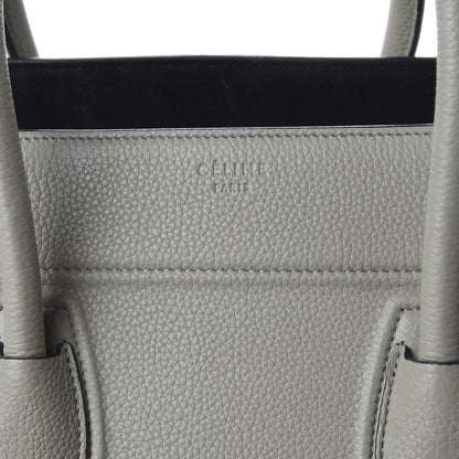 Celine Baby Grained Calfskin Medium Phantom Luggage Grey 6 of 12