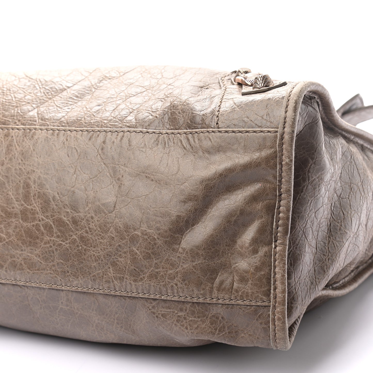 Agneau Giant 12 Rose Gold Hardware City Gris Poivre