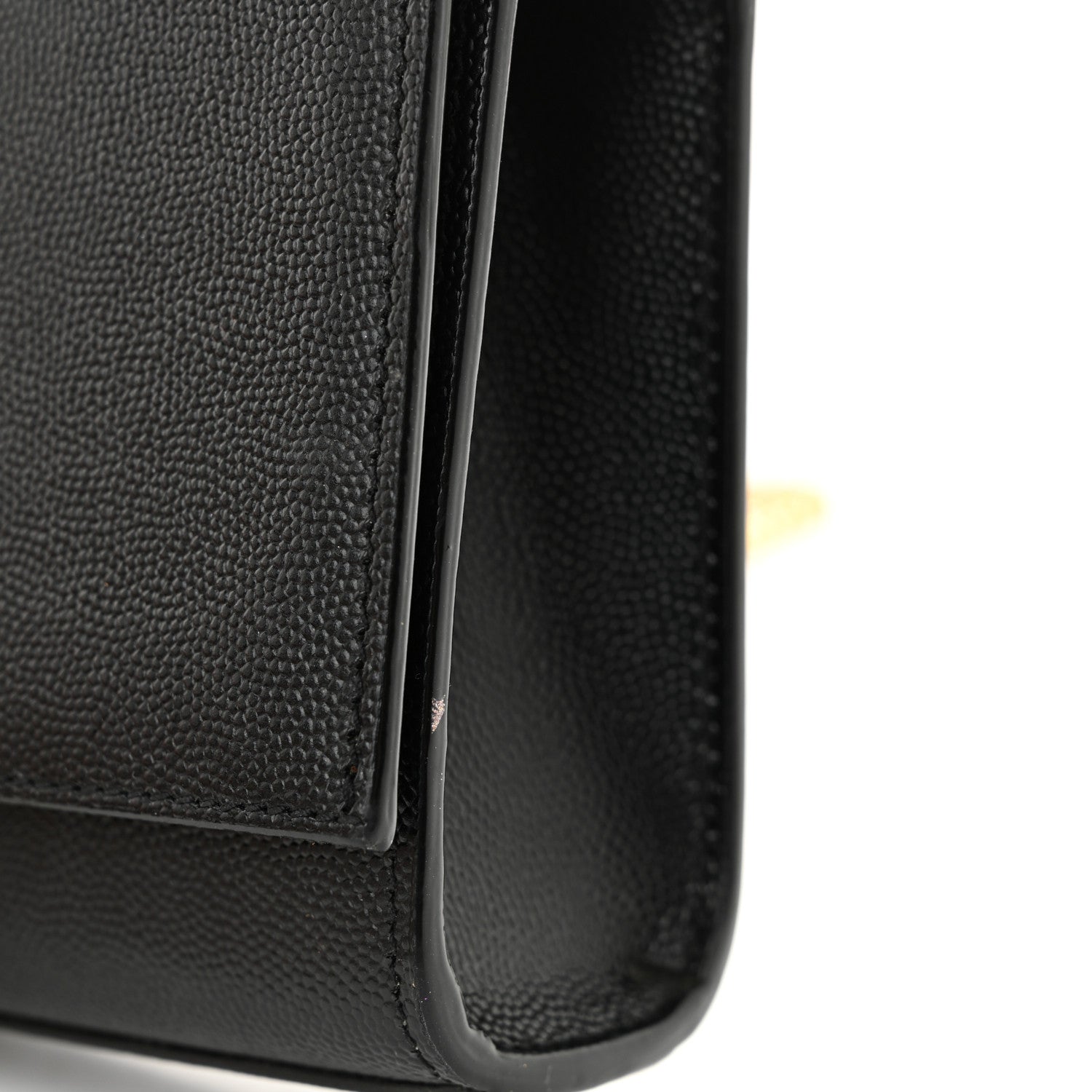 Saint Laurent Grain De Poudre Small Classic Monogram Kate Tassel Satchel Black 12 of 13