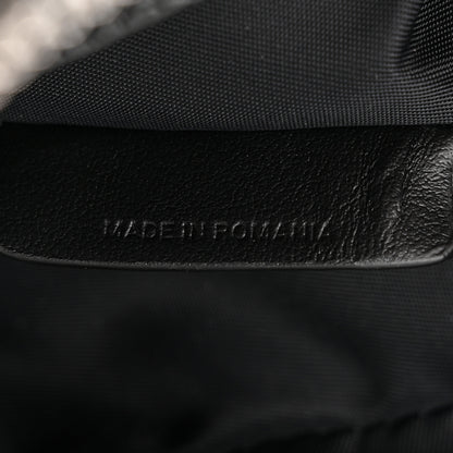 Burberry Pebbled Calfskin Logo Embossed Thornton Messenger Bag Black 7 of 11