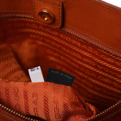 Prada Saffiano Lux Large Tote Papaya 7 of 14