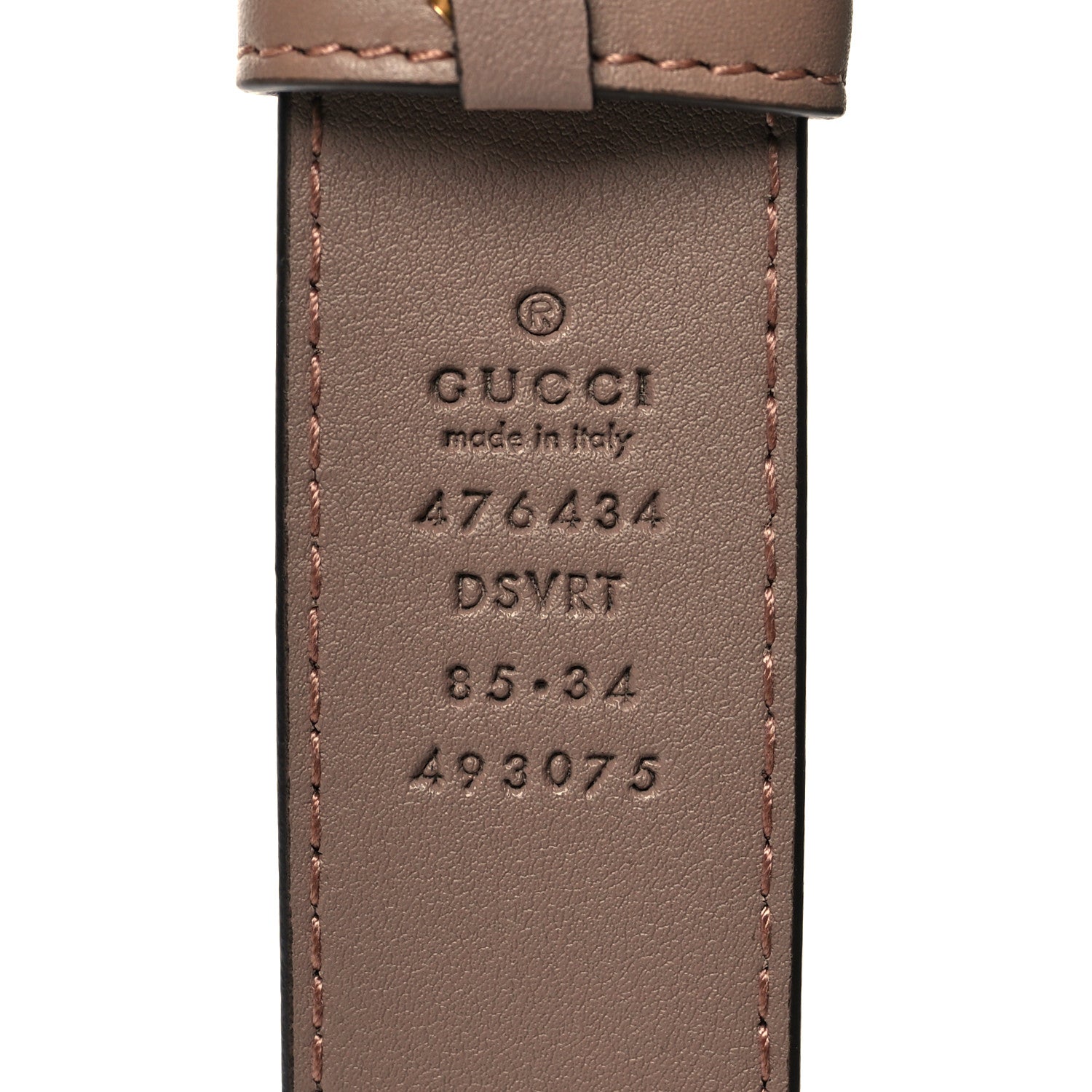 Gucci Calfskin Matelasse GG Marmont Belt Bag 85 34 Porcelain Rose 6 of 12