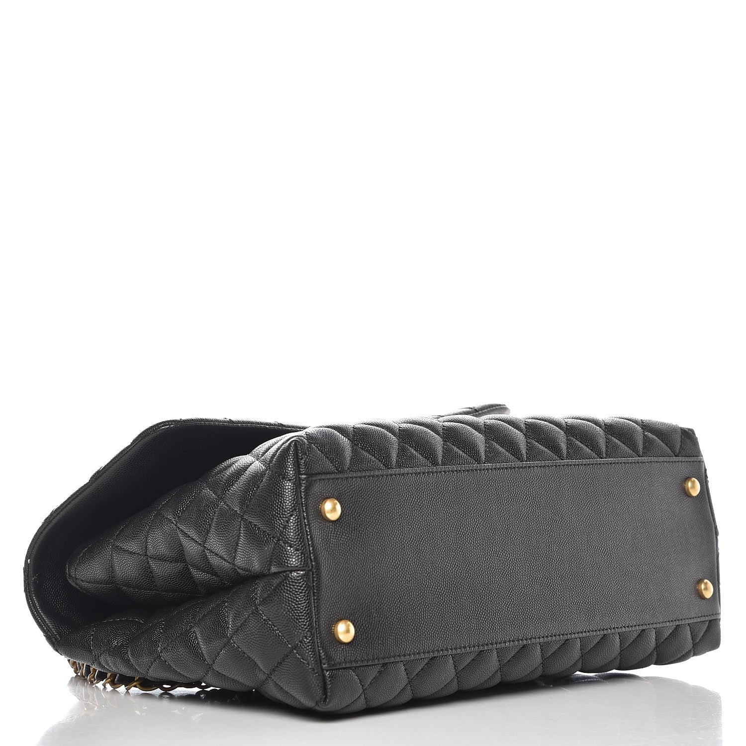 Chanel Caviar Quilted Medium Coco Handle Flap Black 4 of 7