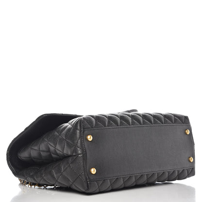 Chanel Caviar Quilted Medium Coco Handle Flap Black 4 of 7