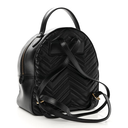 Gucci Calfskin Matelasse GG Marmont Backpack Black 3 of 11