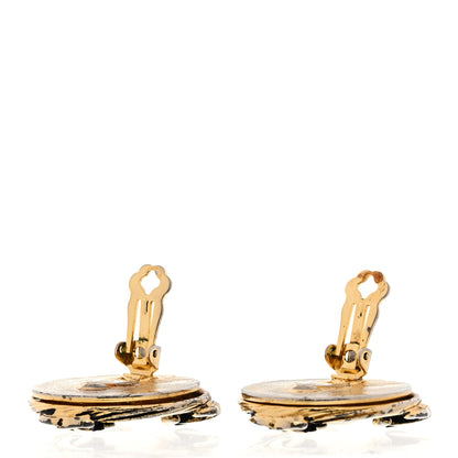 Chanel Pearl CC Clip On Earrings Gold 3 of 4