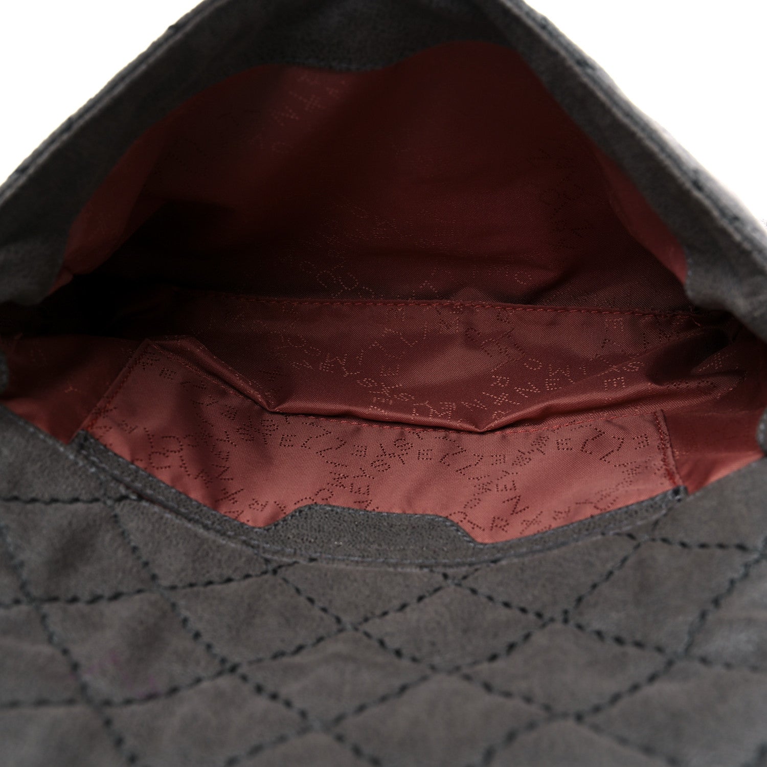 Stella McCartney Shaggy Deer Quilted Falabella Clutch Grey 5 of 8