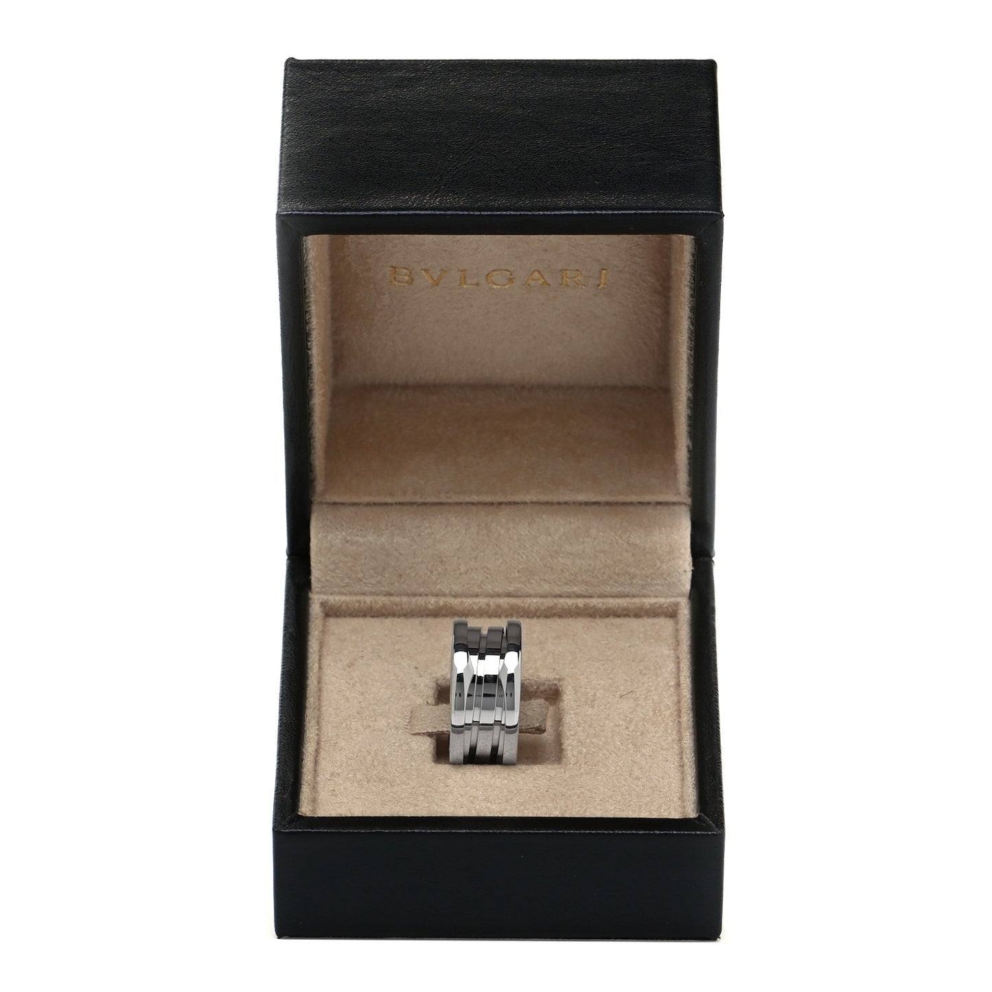 18K White Gold B.Zero1 Three-Band Ring 48 4.5