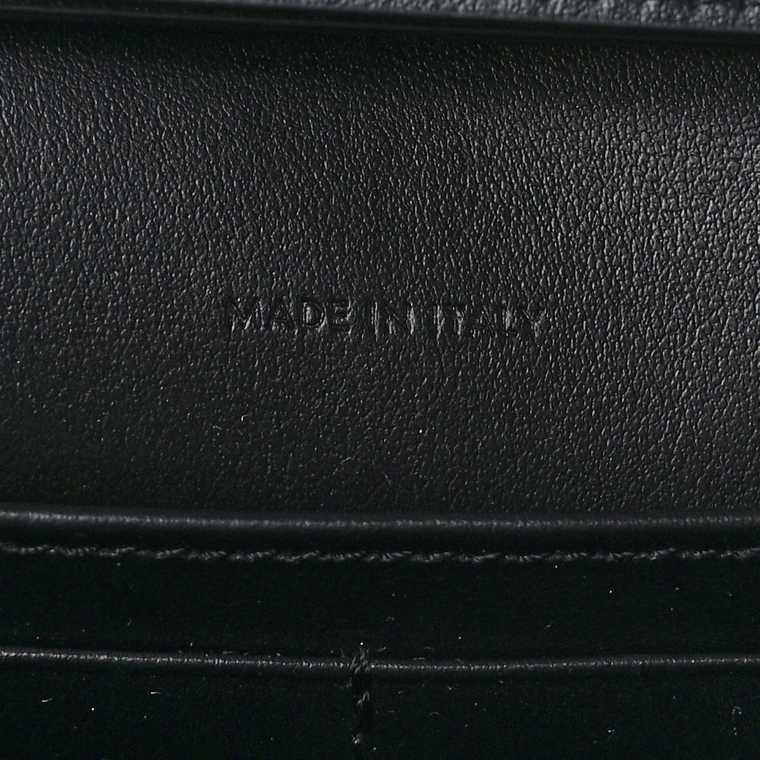 Celine Shiny Calfskin Cuir Triomphe Wallet on Chain Black 6 of 8