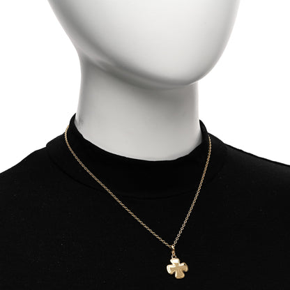 Chanel 18K Yellow Gold Cross Pendant Necklace 2 of 4