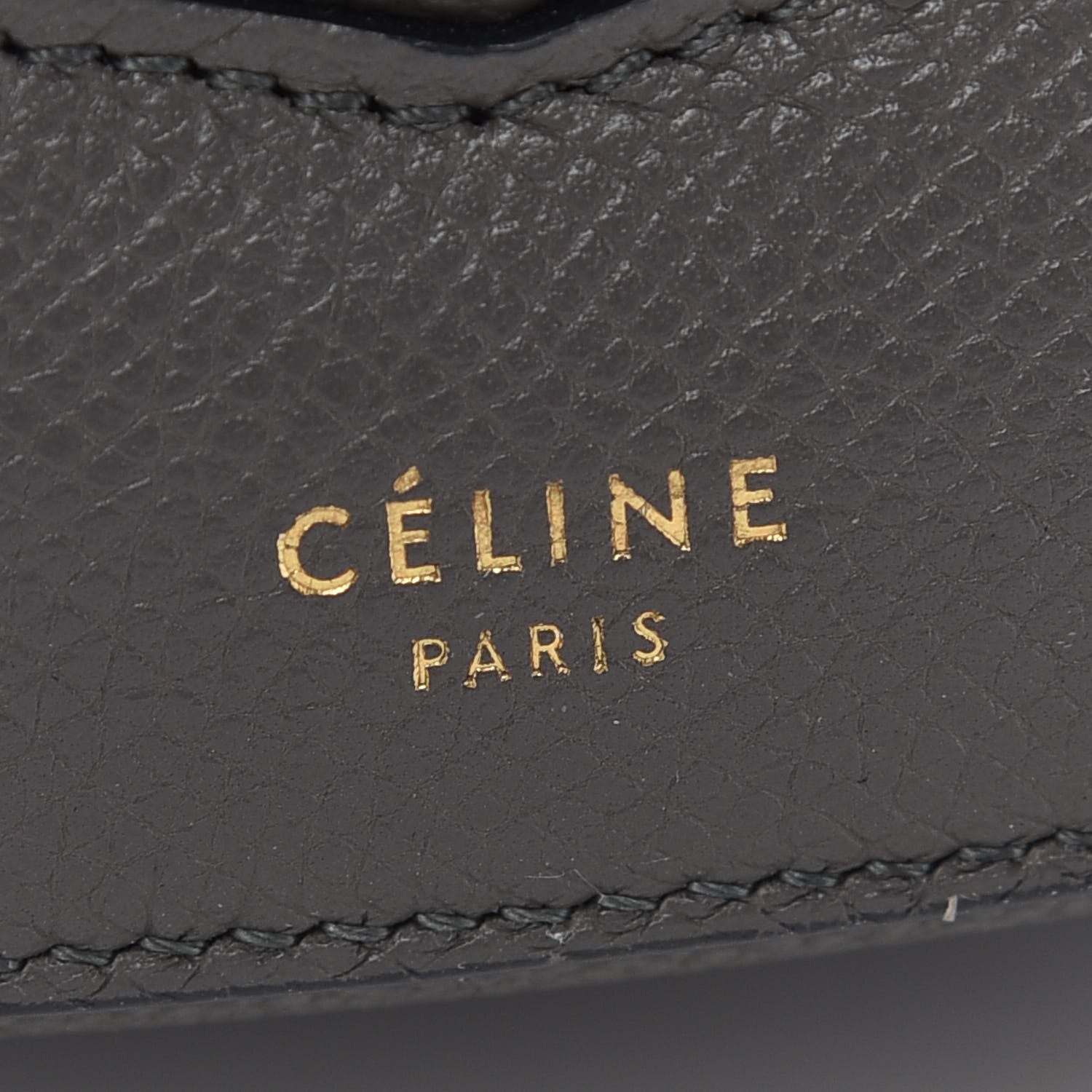 Celine Baby Grained Calfskin Small Trotteur Grey 7 of 11