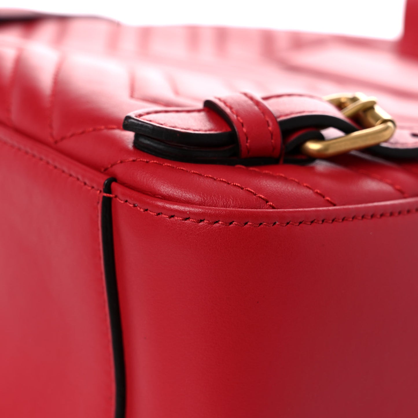 Calfskin Matelasse GG Marmont Dome Backpack Hibiscus Red