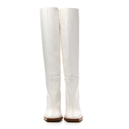 Givenchy Calfskin Snow Diamond Tall Boots 36.5 White 2 of 9
