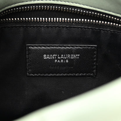 Saint Laurent Lambskin Quilted Toy Loulou Puffer Monogram Chain Satchel Mint 6 of 12