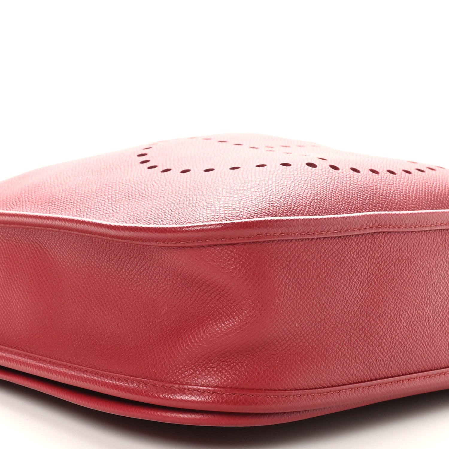 Hermes Taurillon Clemence Amazone Evelyne III PM Rouge Grenat Orange 9 of 10