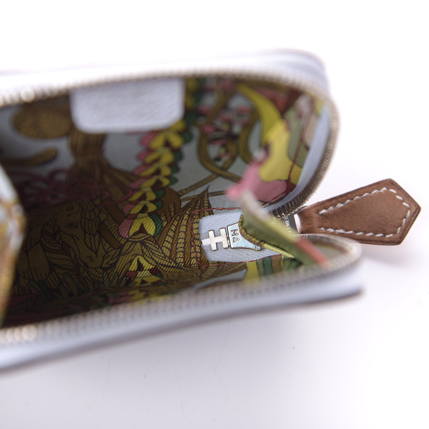 Hermes Epsom Silk'In Coin Purse Bleu Brume 4 of 8