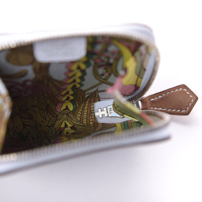 Hermes Epsom Silk'In Coin Purse Bleu Brume 4 of 8